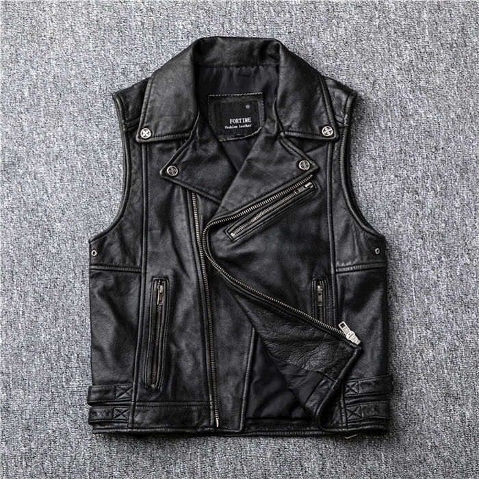 レザーベスト メンズファッション バイク革ベスト パンク風 ライダーメンズ 父の日 牛革バイクジャケット ライダースベスト 牛革バイク|YKショップ