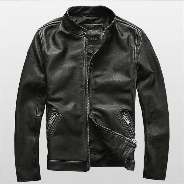 牛革ジャケット 本革 革ジャケット レザージャケット 小さめ 牛革 革ジャン メンズ 牛革バイクジャケット 秋冬 お洒落 ファッション 送 14,523円