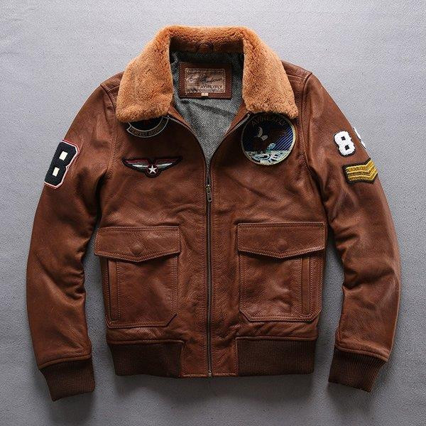 フライトジャケット 本革ジャケット 牛革 レザージャケット 革ジャン ラムファー 本革バイクジャケット メンズ 父の日 お洒落 ファッション 送料無料|YKショップ