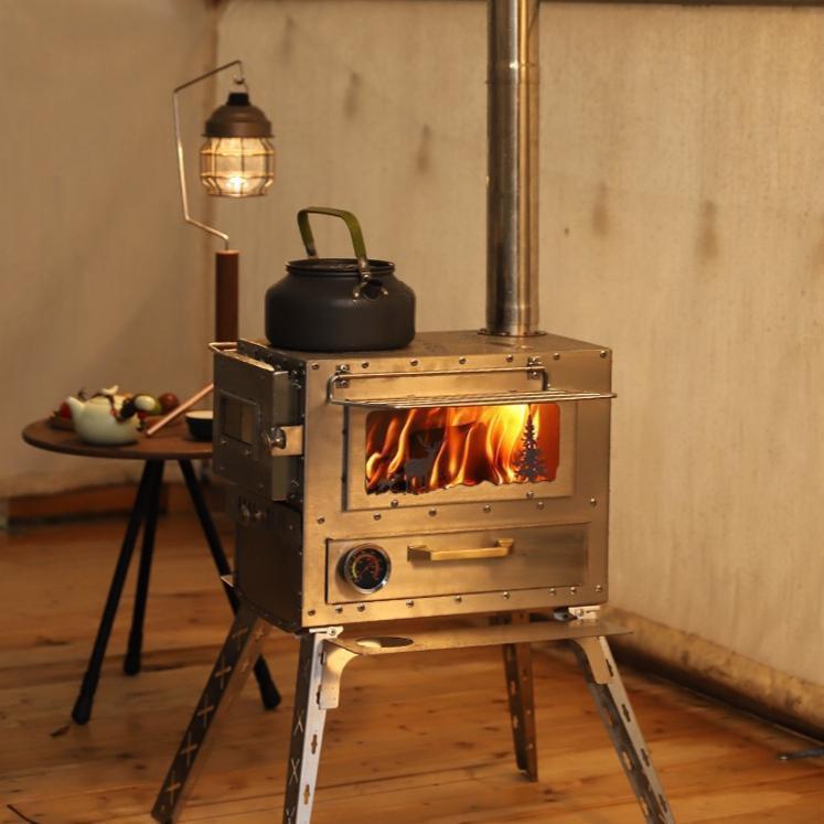 ピザ窯 キャンプ オーブン ストーブ 薪 煙突 折りたたみ 調理器具 アウトドア コンロ 屋外 焚き火台 バーベキュー コンパクト 車載 BBQ