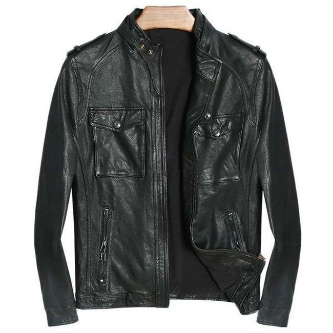 セール 春秋冬 本革ジャケット 羊革製ジャケット 大きいサイズ カッコイイ ライダースジャケット ラム革ジャン レザーコート カジュアル
