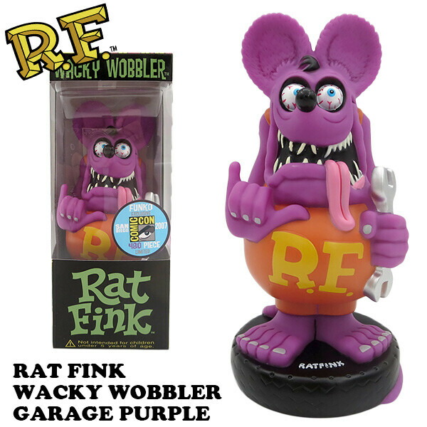 Funko Wacky Wobbler RATFINK キャラクターフィギュア Amazon.co.jp: FUNKO Wacky Wobbler RAT FINK （メタリック
