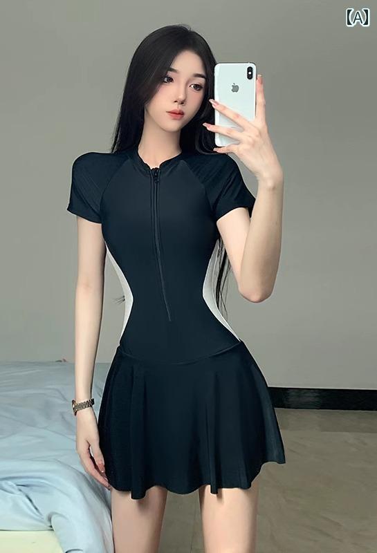 レディース ファッション 春夏 秋冬 レディース 女性 かわいい おしゃれ 水着 韓国 海 プール ビーチ ワンピース スカート スポーツ サーフィン 温泉 シンプル 半袖 ヌーブラ|YKC8