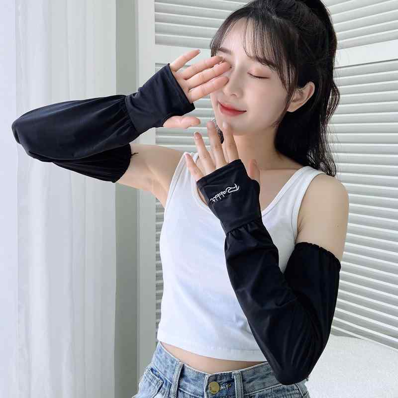 レディース ファッション 腕 アーム 春夏 秋 かわいい おしゃれ 韓国 日焼け防止 日焼け対策 紫外線対策 女性 アウトドア 通気性 運転 車 アームカバー 冷感 ゆったり 薄手 袖 シンプル