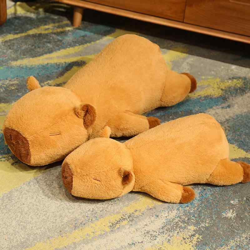クッション 枕 ふわふわ 男の子 女の子 インテリア おもちゃ ぬいぐるみ 人形 かわいい ベビー 赤ちゃん 子供 プレゼント おすすめ 誕生日 ギフト クリスマス 贈り物 出産祝い カピバラ 抱き枕 睡眠 動物 アニマル