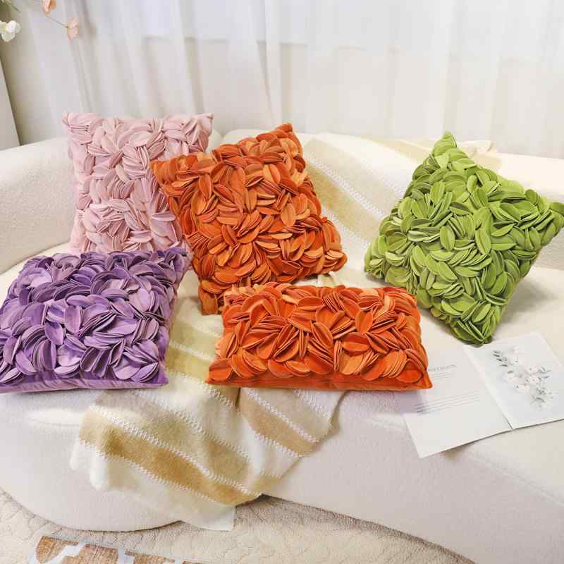 インテリア 雑貨 装飾 飾り クッション 座布団 カバー 枕 寝具 おしゃれ かわいい シンプル 韓国 上品 高級 部屋 ソファー ベッド 北欧 ヒマワリ メロン 北欧 ベルベット フラワー シンプル リビング ルーム ベッド ルーム