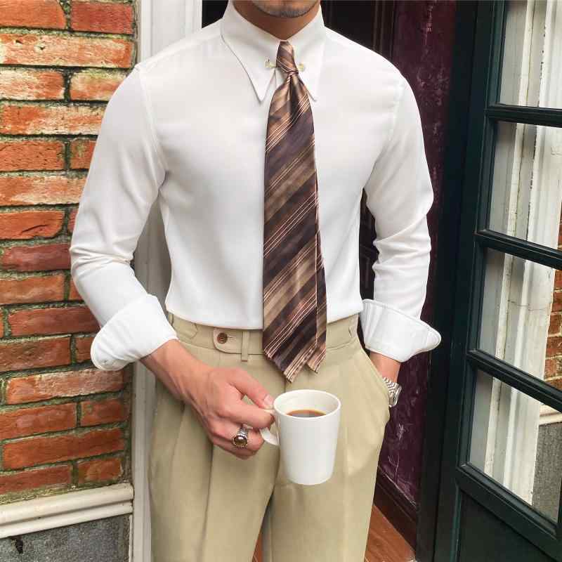メンズ 流行り物 春夏 秋冬 かっこいい オシャレ モテ 成人男性用 成人男性服 服 韓国 メンズ否 鉄 長袖 ティーシャツ 連合王国 イタリアン 表現スタイル か細い嵌まる 好いたらしい 帝国 色合い ティーシャツ レトロ カジュアルシャツ-メンズファッション