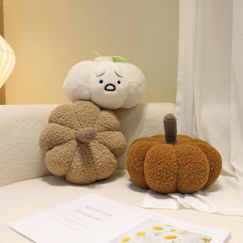 インテリア 雑貨 装飾 飾り クッション 座布団 カバー 枕 寝具 おしゃれ かわいい シンプル 韓国 上品 高級 部屋 ソファー ベッド 北欧 かぼちゃ 枕 クッション テディ ベルベット 肌 クッション ぬいぐるみ 生地 クッション｜YKC8