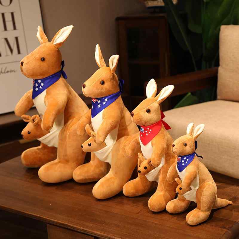 クッション 枕 ふわふわ 男の子 女の子 インテリア おもちゃ ぬいぐるみ 人形 かわいい ベビー 赤ちゃん 子供 プレゼント おすすめ 誕生日 ギフト クリスマス 贈り物 出産祝い カンガルー 動物 アニマル