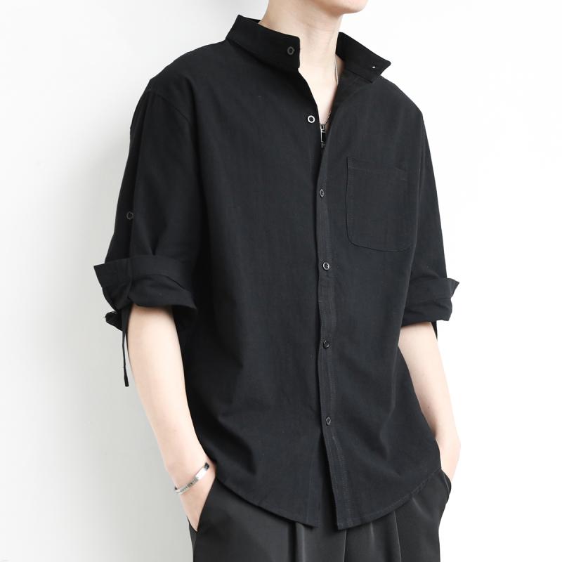 メンズ ファッション 春 夏 秋 冬 かっこいい オシャレ モテ 男性用 紳士服 服 韓国 コットンリネン シャツ メン 半袖 シャツ ゆったり メン 夏用 薄手 カジュアル ジャケット 長袖 トップス