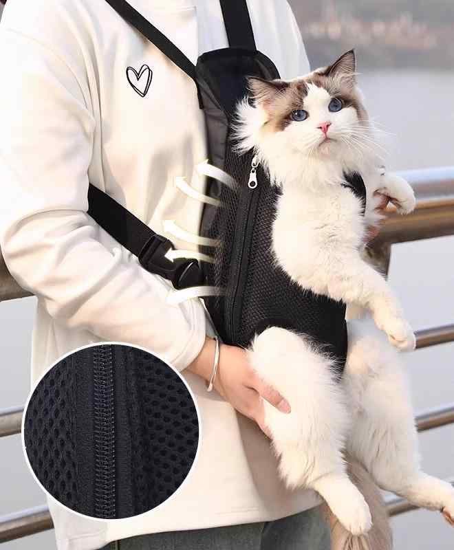 散歩 犬 ペット 抱っこ 紐 バッグ かわいい おしゃれ キャリー おんぶ メッシュ 通気性 猫 リュックサック｜YKC8