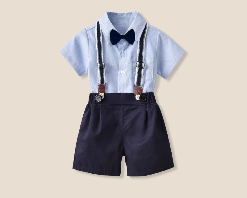 キッズ ファッション 男の子 かわいい かっこいい おしゃれ 韓国 子供服 プリンセス 発表会 結婚式 高級 スーツ 誕生日 蝶リボン ネクタイ シャツ パンツ トップス ボトムス 半袖 夏 ストライプ
