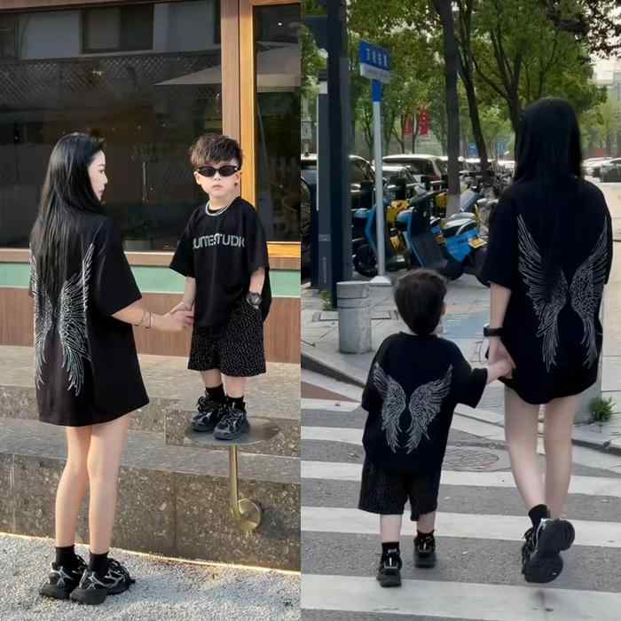 レディース メンズ 流行り物 亭主もち 成人男性 キッズ ちびっ子用 お坊っちゃん お嬢さん 今めかしい 愛くるしい かっこいい 韓国 親子 有りの実ルック 夫婦関係 二人組 身寄り 身寄り 表どおり 御召しもの 夏 表現スタイル 半袖 心地よい T プルオーバー 御召しもの