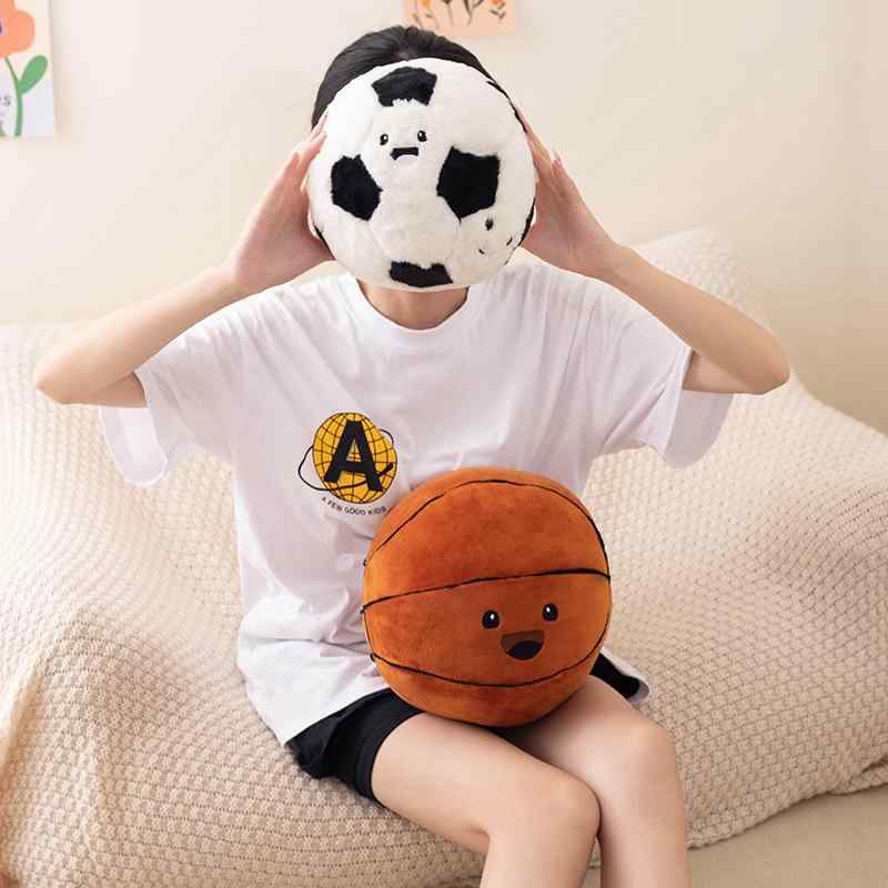 クッション 枕 ふわふわ 男の子 女の子 インテリア おもちゃ ぬいぐるみ 人形 かわいい ベビー 赤ちゃん 子供 プレゼント おすすめ 誕生日 ギフト クリスマス 贈り物 出産祝い バスケットボール サッカーボール ゲーム スポーツ