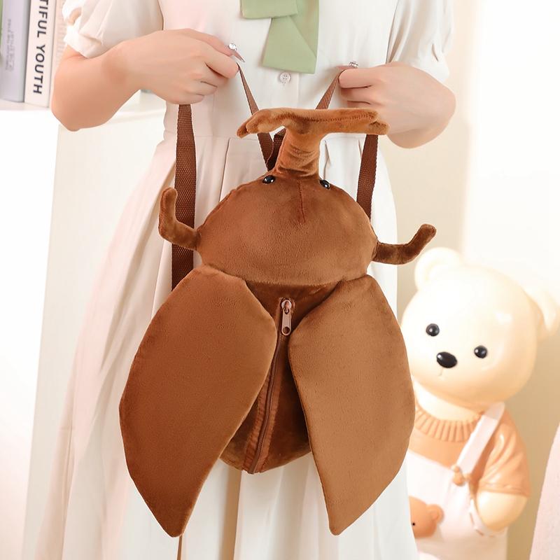 クッション 枕 ふわふわ 男の子 女の子 インテリア おもちゃ ぬいぐるみ 人形 かわいい ベビー 赤ちゃん 子供 プレゼント おすすめ 誕生日 ギフト クリスマス 贈り物 出産祝い 昆虫 バック カブトムシ クワガタムシ リュックサック ポーチ