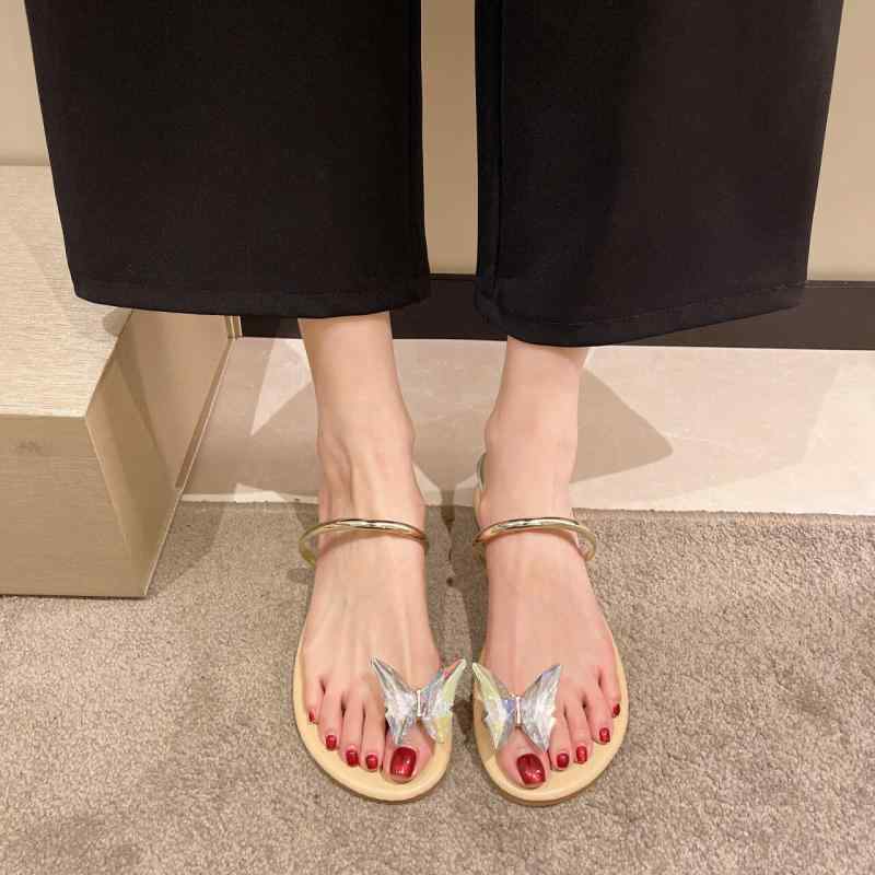 韓国 靴 シューズ 春夏 秋 冬 レディース 愛くるしげ 今めかしい 生産ライン石ころ サンダル お上さん 家庭用スリッパ 蝶 分かりやすい 雅びやか
