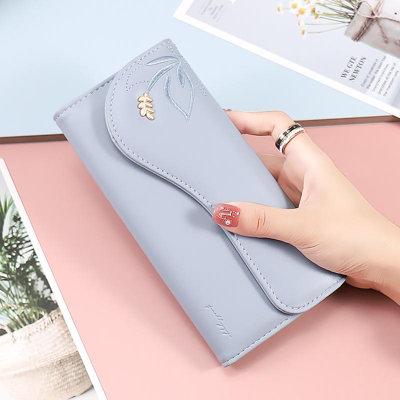 韓国 紙入れ 御上さん レディース 流行り物 格好のいい 可愛らしい ウォレット 分かりやすい 刺しゅう 大収容能力 長紙入れ ロング 歌留多 御釣り 窈窕たる 成年者