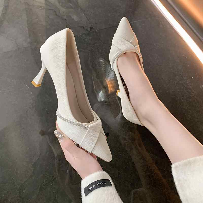 韓国 靴 シューズ 春夏 秋 冬 レディース 愛くるしげ 今めかしい ロイヤル ハイヒール 靴 お上さん用 春 フレンチ スティレット シューズ 艶っぽい レディース流行り物 スコート