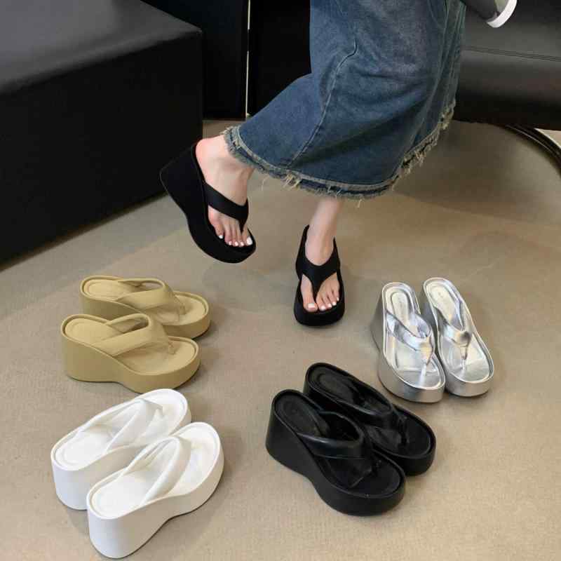 韓国 靴 シューズ 春夏 秋 冬 レディース 愛くるしげ 今めかしい 年 お上さん用 ハイヒール 厚 砂浜 サンダル 夏 韓国 砂浜 サンダル アウター用 身たけ 大きくする サンダル