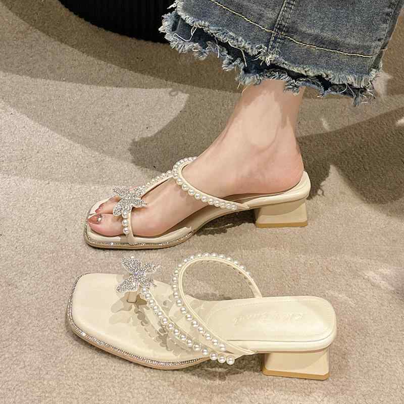 韓国 靴 シューズ 春夏 秋 冬 レディース 愛くるしげ 今めかしい 百貨店 仙女 サンダル お上さん用 仙女 流行り物 光輝 夏 表現スタイル 太踵サンダル フレンチ表現スタイル