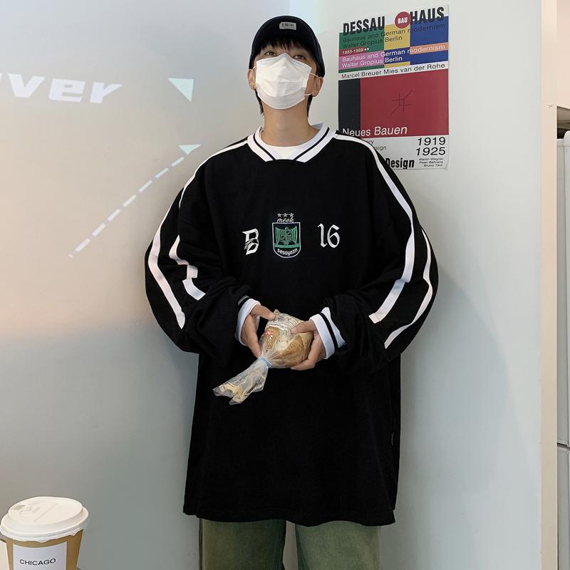 メンズ 流行り物 春 夏 秋 冬 かっこいい オシャレ モテ 成人男性用 成人男性服 服 韓国 分かりやすい 成年者 メンズ レディース 縞模様 トレーナー ラウンドネックプルオーバー 心地よい アメリカン 好一対 レトロ 運動競技 いの一番