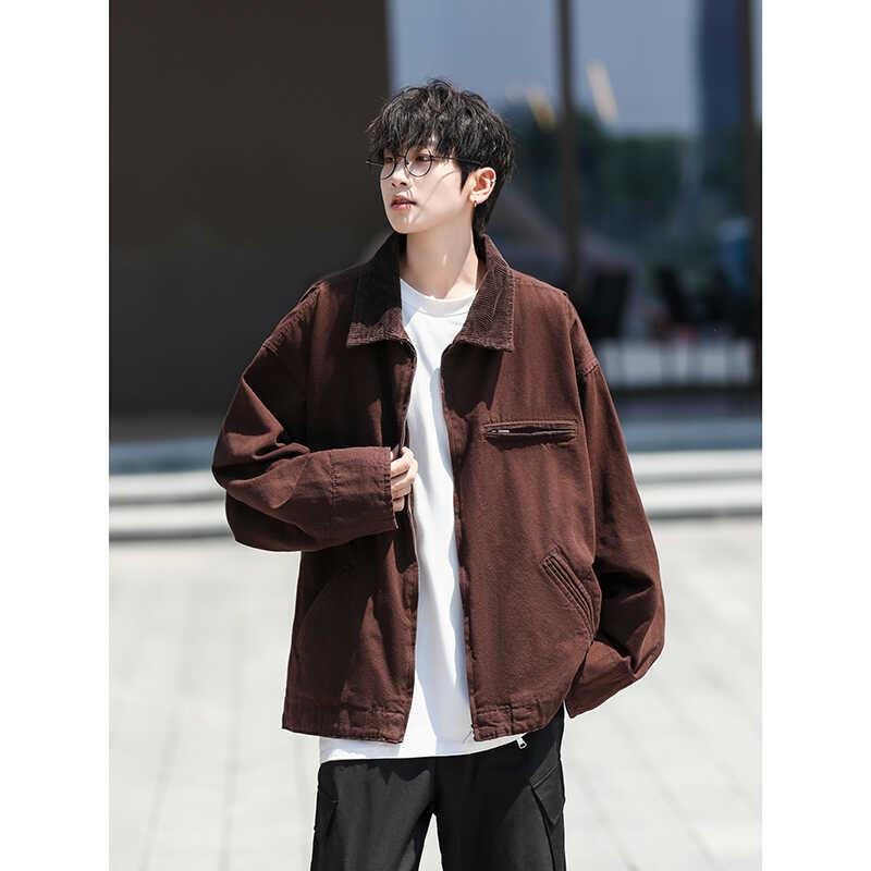 メンズ ファッション 春 夏 秋 冬 かっこいい オシャレ モテ 男性用 紳士服 服 韓国 シンプル 大人 メンズ アメリカン ジャケット メンズ 春秋 紳士服 メンズトップス カジュアル ジャケット