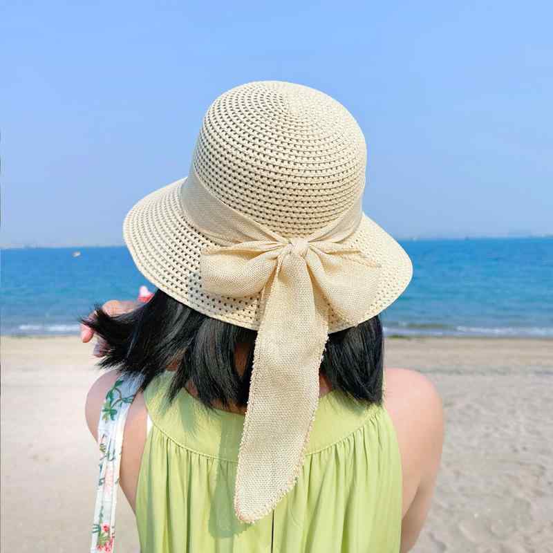 韓国 お上さん 春夏 秋 冬 レディース 愛くるしげ 今めかしい かんかん帽 かぶり笠 お上さん 海 スウィミングプール 砂浜 日がさ かぶり笠 UV取りすてる シュロの葉
