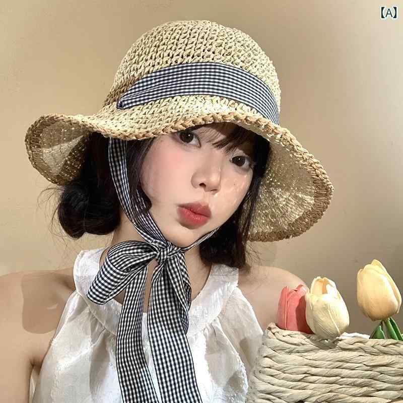 韓国 お上さん 春夏 秋冬 レディース  愛くるしげ 今めかしい スピード競技引き上げる かんかん帽 かぶり笠 お上さん用 夏 海岸地帯 ひと休み かんかん帽 かぶり笠馬鹿でかい 津液 砂浜 日がさ 日焼押しとどめる かぶり笠