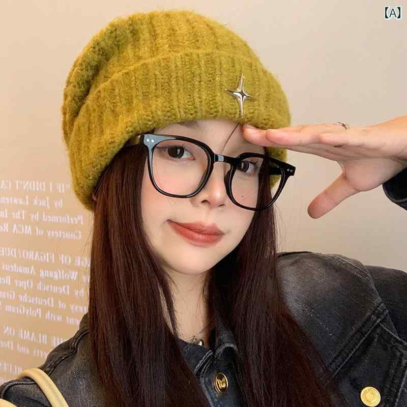 韓国 お上さん 春夏 秋冬 レディース  愛くるしげ 今めかしい 秋お上さん用 はやりっ子 編み物 かぶり笠 韓国馬鹿でかい  羊毛 かぶり笠 顔 出し 和風 パイル かぶり笠