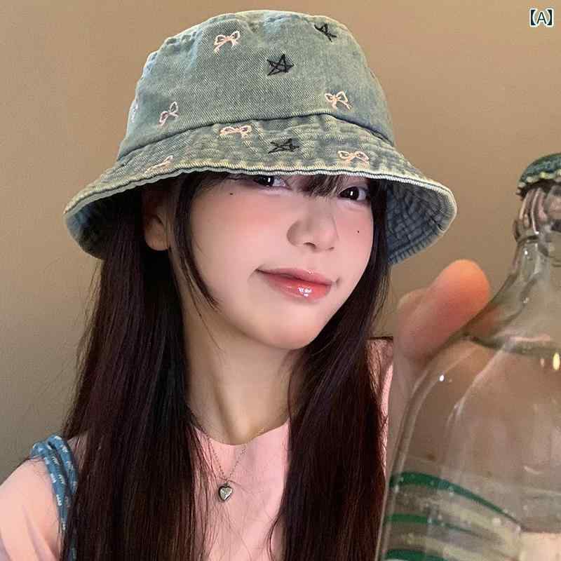 韓国 お上さん 春夏 秋冬 レディース  愛くるしげ 今めかしい ウォッシュド 年寄りの 洋弓 ジーンズ フィッシャーマン かぶり笠 レディース 夏 和風 ラージヘッド 井戸釣瓶 井戸釣瓶 かぶり笠 日焼押しとどめる かぶり笠