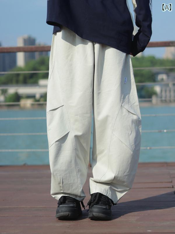 メンズ 流行り物 春夏 秋冬 かっこいい オシャレ モテ 成人男性用 成人男性服  服 韓国 分かりやすい 成年者 和風 レトロ 無地 心地よい 広広とした レッグ ズボン下 影ぼうし 立ち会い場レングス ズボン下 成人男性用 ズボン・パンツ-メンズファッション