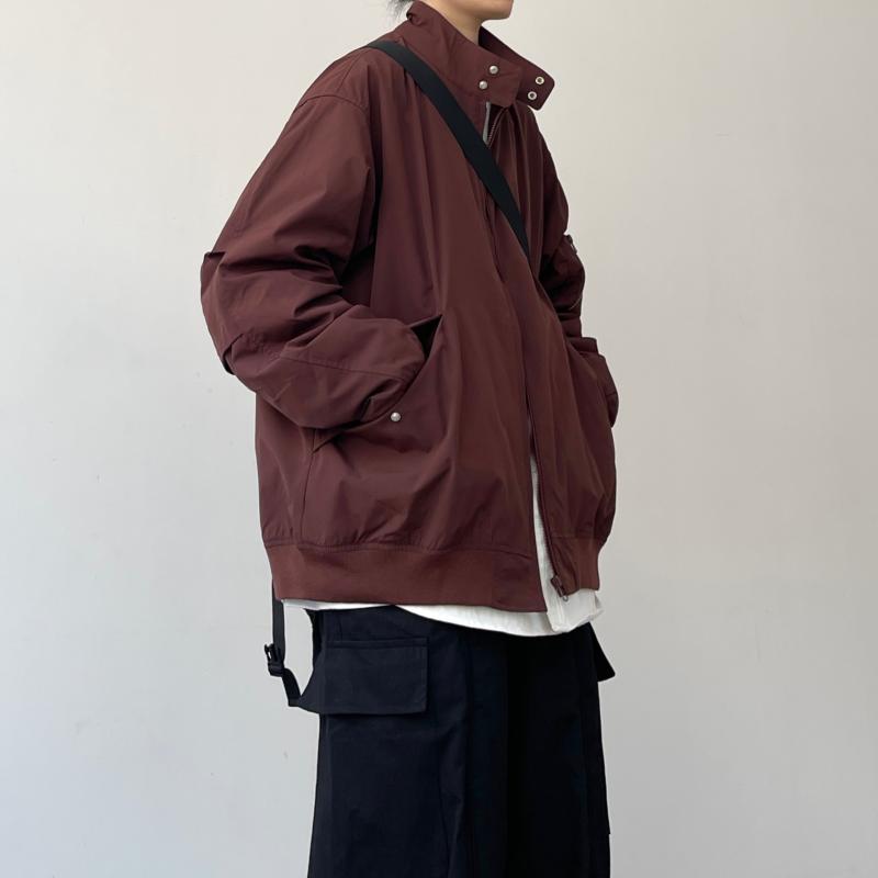 メンズ ファッション 春夏 秋冬 かっこいい オシャレ モテ 男性用 紳士服 服 韓国 シンプル 大人 レトロ 春秋 ハリントン フライト ジャケット ヴィンテージ スタンドカラー ワーク ジャケット 男性用