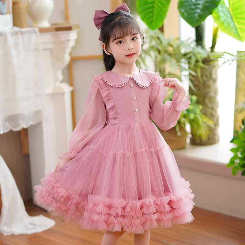 キッズ ファッション 女の子 かわいい おしゃれ 韓国 子供服 プリンセス 発表会 結婚式 高級 女の子 秋 ドレス 子供 誕生日 プリンセス ドレス 春秋 長袖 ベビー ドレス