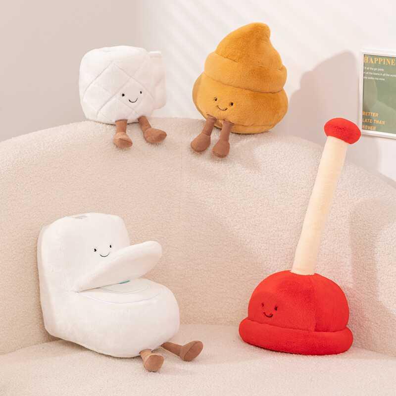 クッション 枕 ふわふわ 男の子 女の子 インテリア おもちゃ ぬいぐるみ 人形 かわいい ベビー 赤ちゃん 子供 プレゼント おすすめ 誕生日 ギフト クリスマス 贈り物 出産祝い おもしろ トイレットペーパー トイレ ラバーカップ｜YKC8