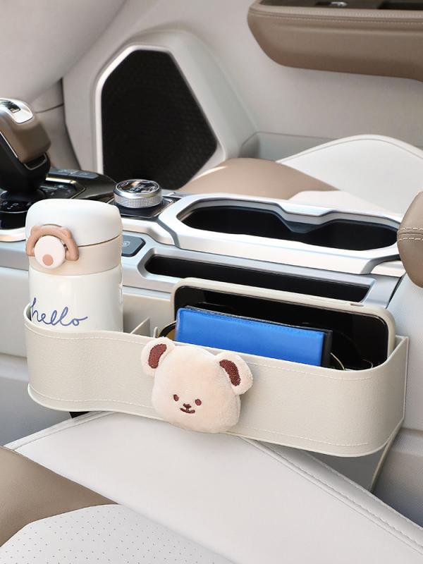 レディース 女性 カー用品 車用品 ティッシュ ボックス バッグ おしゃれ かわいい 車内 装飾 ケース シンプル 高級 アームレスト カップ ドリンク 飲み物 小物入れ クマ うさぎ 花 動物 スマホ