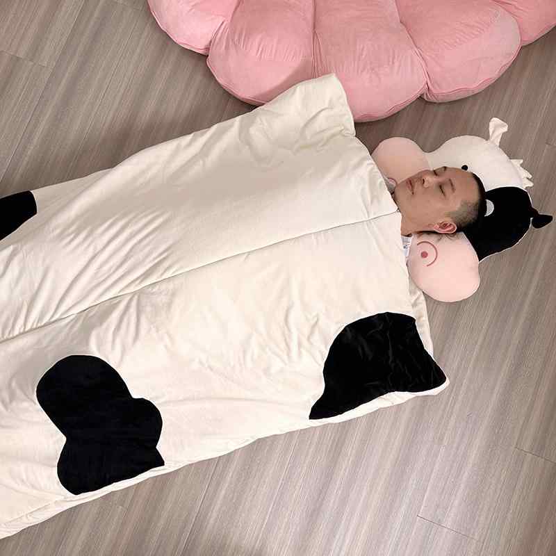 枕 室内装飾 可愛らしい もの言う花 赤んぼう 赤ちゃん 差し上げ物 おすすめ 生まれ落ちる日 差し上げ物 差し上げ物 牛 寝袋 マットレス つや消し 布団 成年者