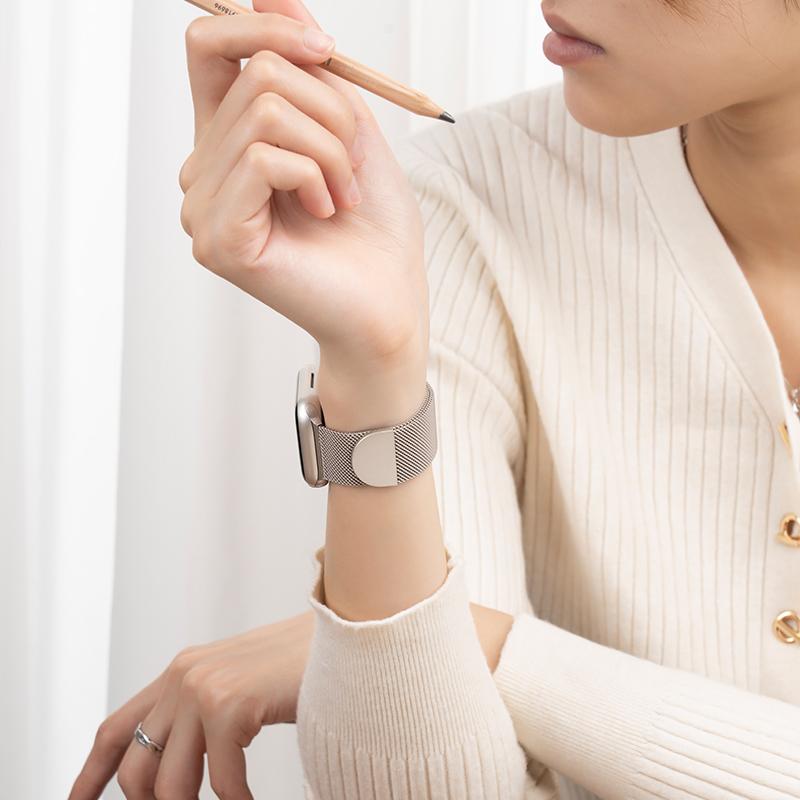Apple Watch アップルウォッチ 成人男性 メンズ 成人女性 レディース ウオッチ 胴締め 今めかしい 可愛らしい かっこいい 写真フィルム付き添い人 磁気 分かりやすい 1 2 3 4 5 6 7 8 9 10 ultra SE 新型