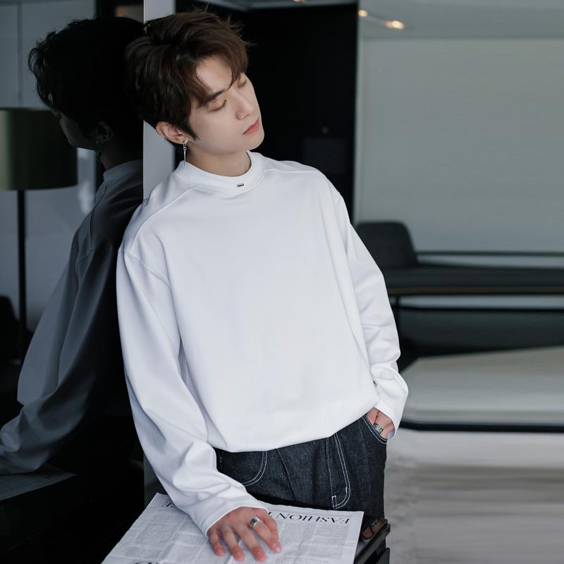 メンズ ファッション 春夏 秋　冬 かっこいい オシャレ モテ 男性用 紳士服 服 韓国 メンズ 秋 ベーシックシャツ 白 長袖 T シャツ 7,537円