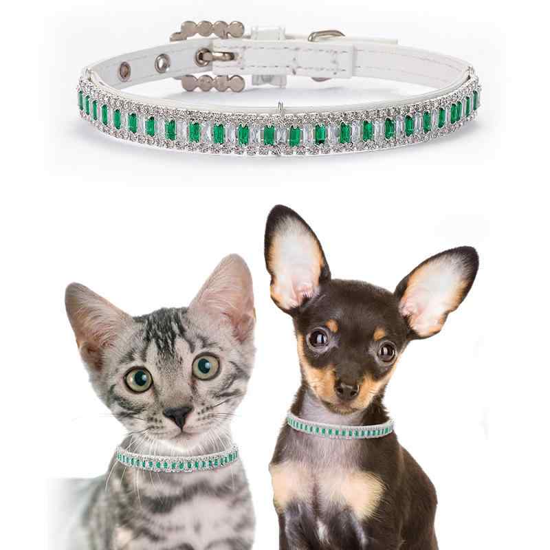 おすすめ 犬 猫 愛玩動物 グッズ 可愛らしい 今めかしい 頸飾り かざり付ける 伝達ルート石ころ キラキラ 胴締め バックル 安全性のある