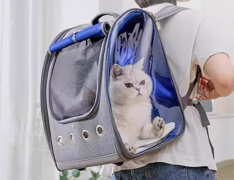 犬 猫 キャリー ペット 外出 バッグ ポータブル 運ぶ 外出 通気性 通気性 リュックサック シンプル クリア 透明｜YKC8 28,172円