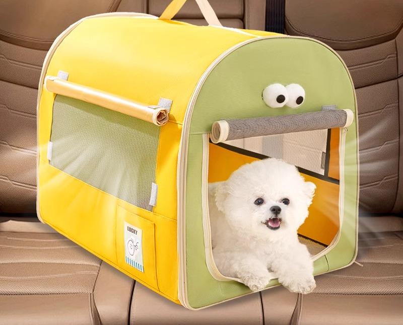 犬 猫 キャリー ペット 外出 バッグ ポータブル 運ぶ 洗濯可能 カーシート 車 安全 シンプル 通気性 大容量 広い かわいい おしゃれ|YKC8