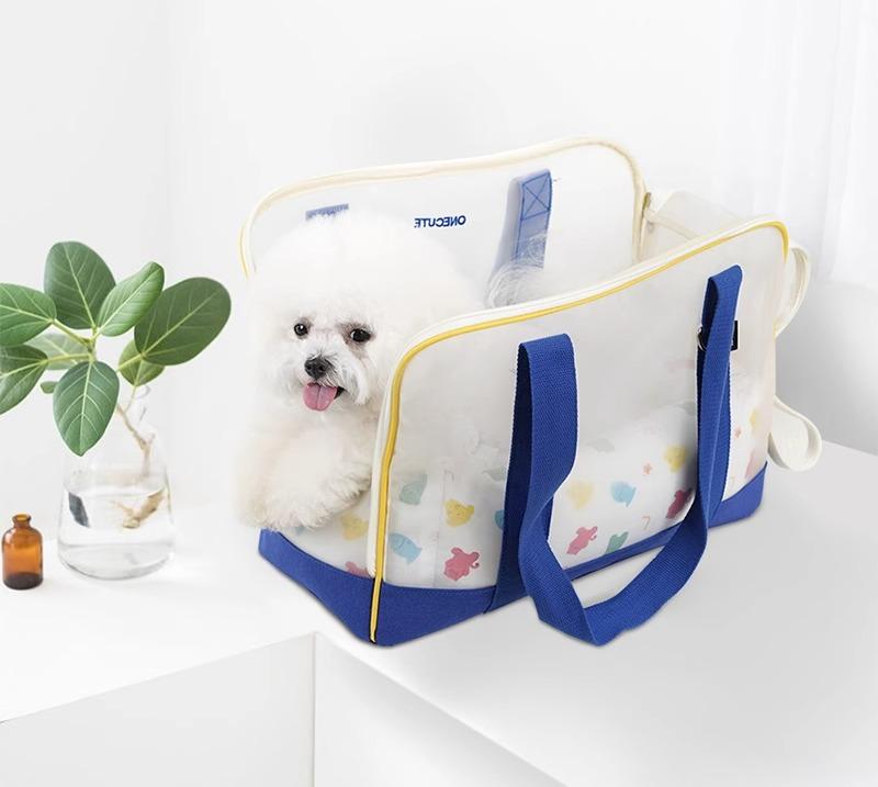 犬 猫 キャリー ペット 外出 バッグ ポータブル 運ぶ シンプル かわいい おしゃれ メッシュ 通気性 トート｜YKC8
