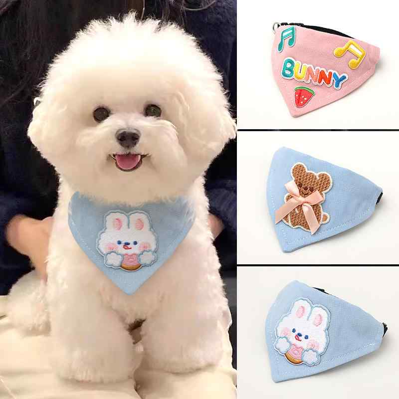 おすすめ 犬 猫 愛玩動物 グッズ 可愛らしい 今めかしい 頸飾り かざり付ける えり巻き よだれかけ 三角形 小間絵 紋章 バックル 安全性のある 分かりやすい 熊 うさぎ 字母 シュロの葉