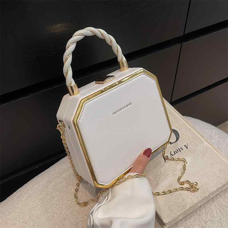 レディース ファッション 春夏 秋冬 女性 かわいい おしゃれ 韓国 鞄 バッグ 上品 大人 シンプル チェーン ハンド チェーン ショルダー