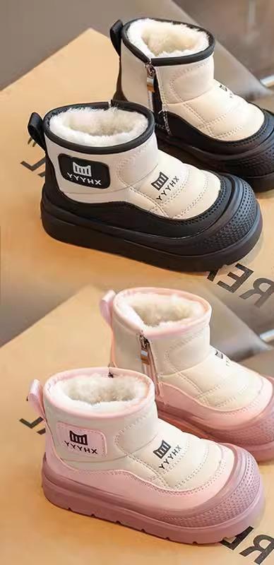キッズ ファッション 秋冬 かわいい おしゃれ 韓国 子供 女の子 男の子 かっこいい 靴 シューズ ブーツ 暖かい 裏起毛 滑り止め シンプル 保温｜YKC8