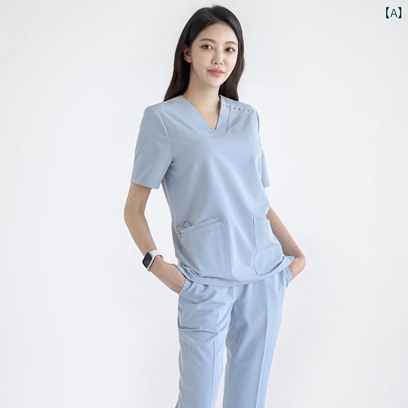 ユニフォーム 制服 韓国 か細い相応う 薄っぺら 手 磨き 服 御前上等 歯科 お医者さん  男女 看護 師 服 室内用便器 服 真っただ中