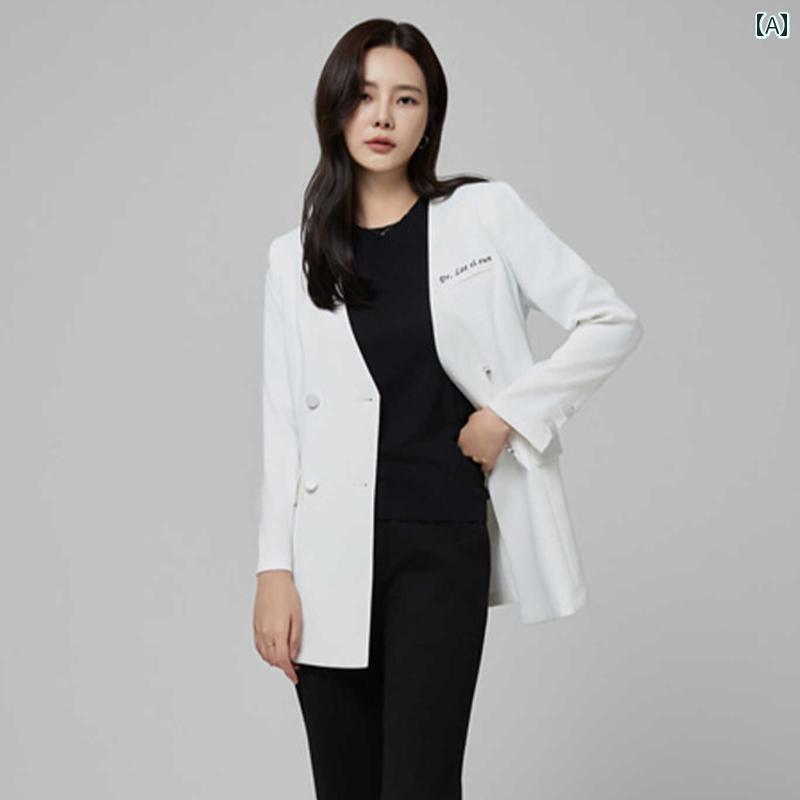 ユニフォーム 制服 韓国 診療 美容 スポーツジャケット Vのど首 今めかしい 遊撃手 白衣 口 歯科 美容室