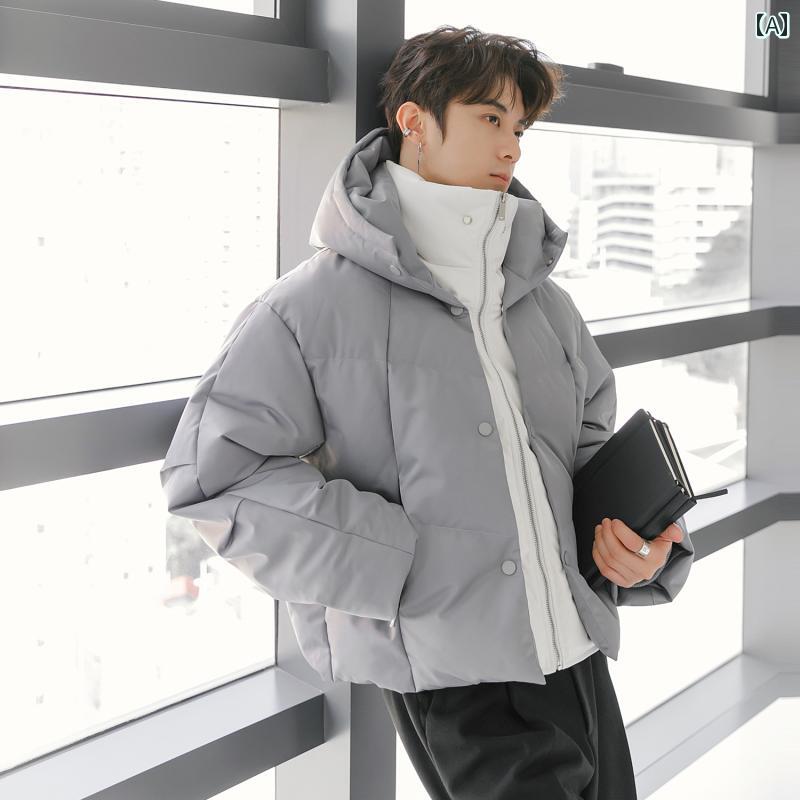メンズ ファッション 春夏 秋冬 かっこいい オシャレ モテ 男性用 紳士服 服 韓国 シンプル 大人 フェイク ツーピース ダウン ジャケット 冬 ゆったり 暖かい ジャケット