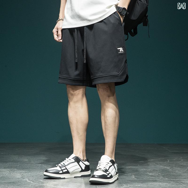 メンズ ファッション 春夏 秋冬 かっこいい オシャレ モテ 男性用 紳士服 服 韓国 シンプル 大人 夏 シンプル ファッション 通気性 カジュアル アメリカン ショーツ メンズ バスケットボール スポーツ ショーツ｜YKC8