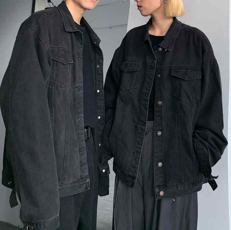 メンズ ファッション 春夏 秋冬 かっこいい オシャレ モテ 男性用 紳士服 服 韓国 シンプル 大人 イン 韓国 ストリート レトロ ダーク スタイル ヒップホップデニム ジャケット レディース カップル おそろい ペアルック｜YKC8